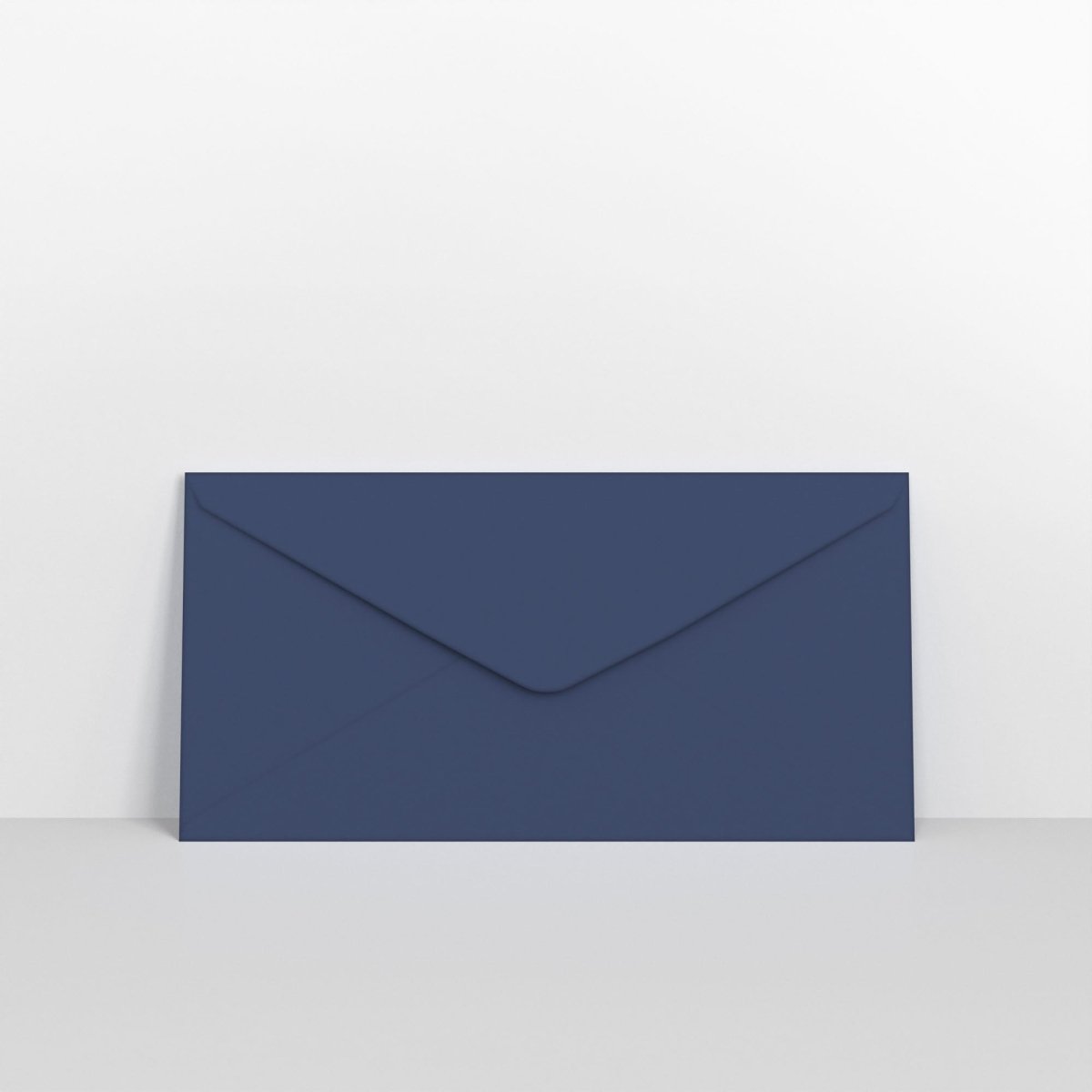 Navy Blue Coloured Gummed V Flap Envelopes - DL - 110 x 220mm