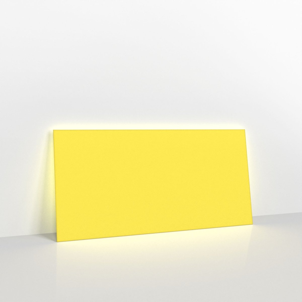 Sunflower Yellow Coloured Gummed V Flap Envelopes - DL - 110 x 220mm