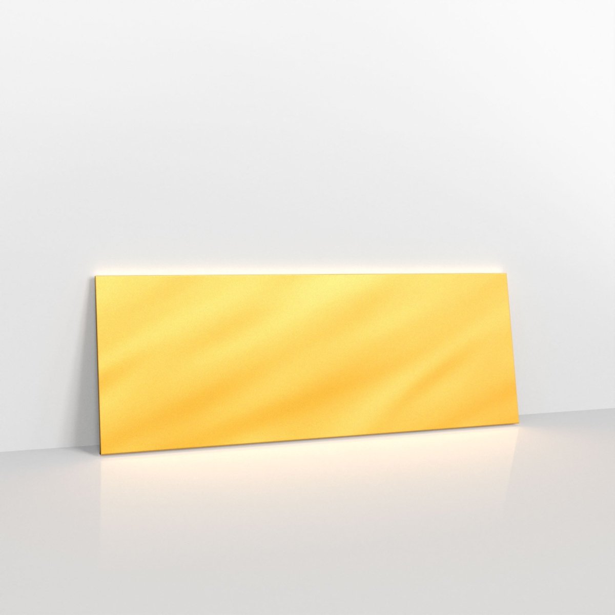 Gold Metallic Coloured Gummed Greeting Card V Flap Envelopes - 80 x 215mm