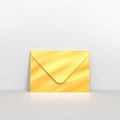 D0482 - Gold Metallic Coloured Gummed Greeting Card V Flap Envelopes - Greeting Card Envelopes