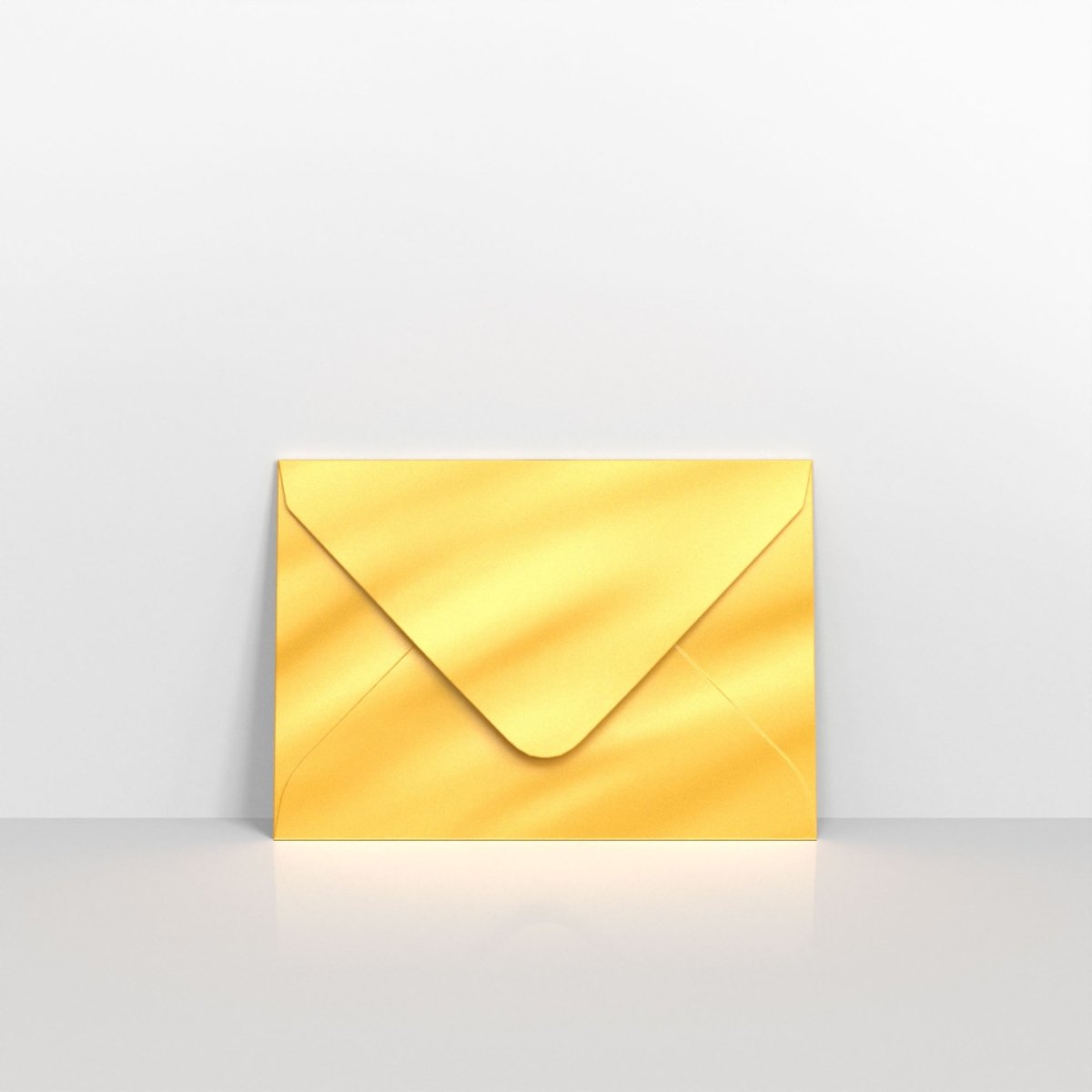 Gold Metallic Coloured Gummed Greeting Card V Flap Envelopes - C7 - 82 x 113mm