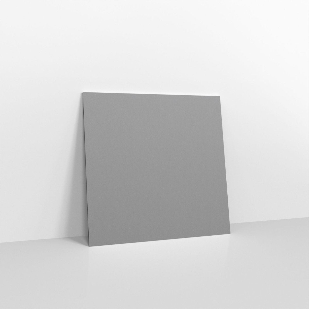 Dark Grey Coloured Gummed V Flap Envelopes - Square - 130 x 130mm