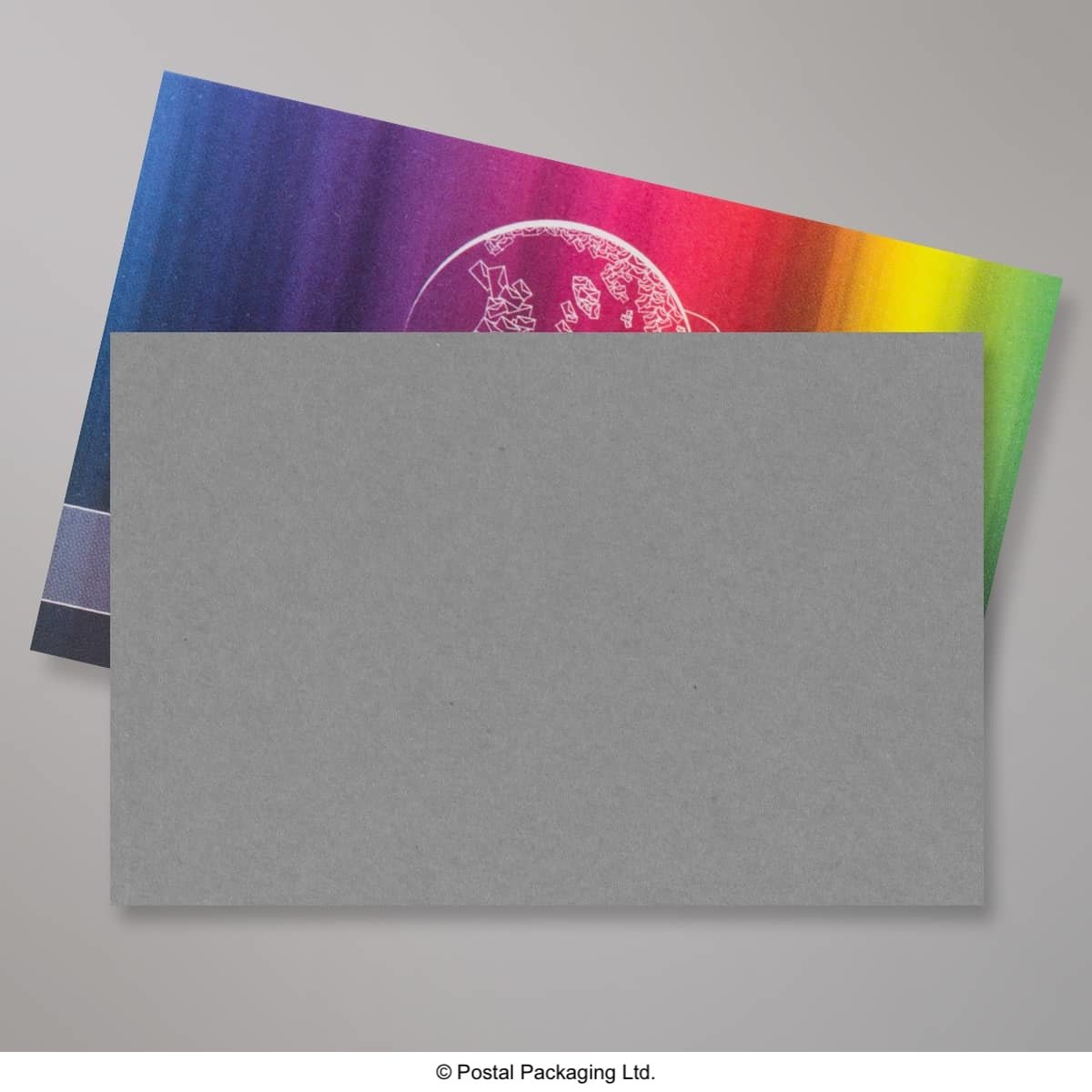 Dark Grey Coloured Gummed V Flap Envelopes - 62 x 94mm