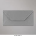 DGREYDL - Dark Grey Coloured Gummed V Flap Envelopes - Greeting Card Envelopes