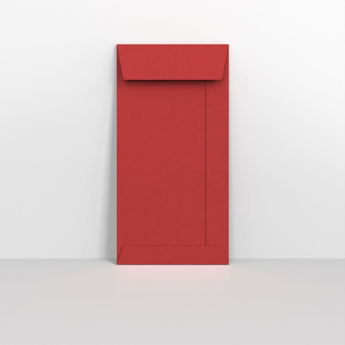 Dark Red Coloured Gummed V Flap Envelopes - DL - 220 x 110mm