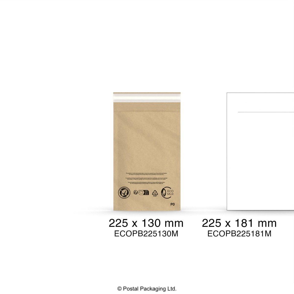 Manila Eco Padded Mailers - 225 x 130mm