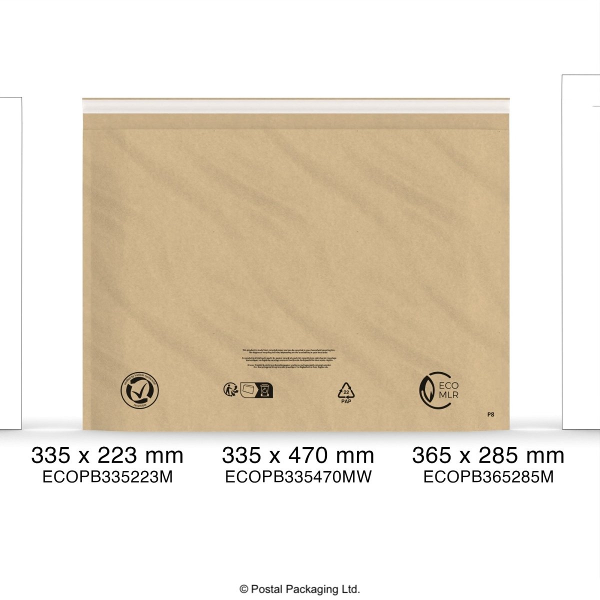 Manila Eco Padded Mailers - 335 x 470mm