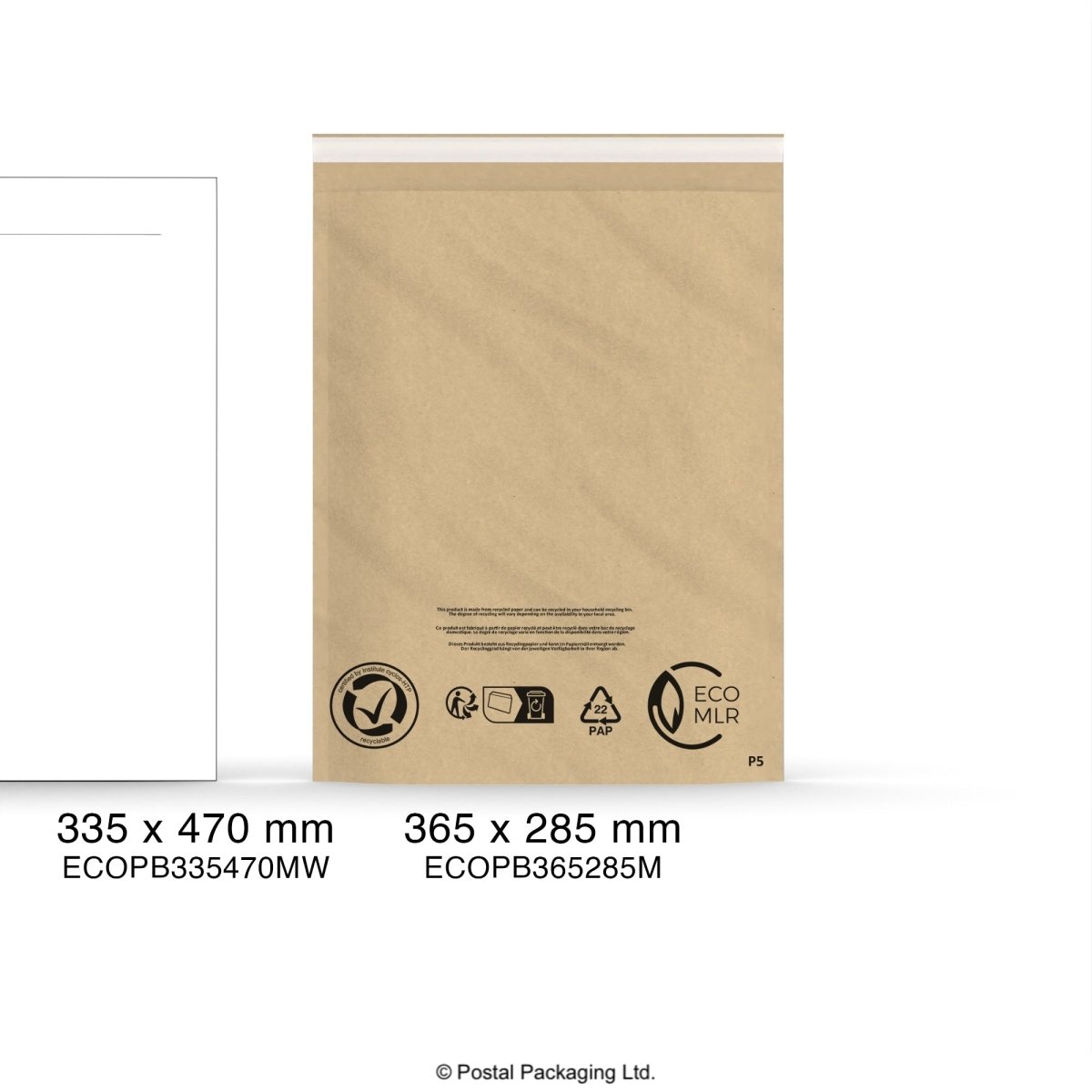 Manila Eco Padded Mailers - 365 x 285mm
