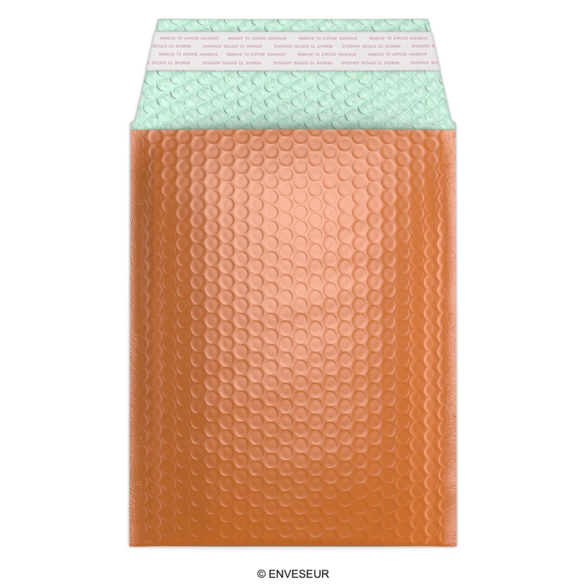 Gloss Metallic Bubble Bags - Orange 235 x 170mm