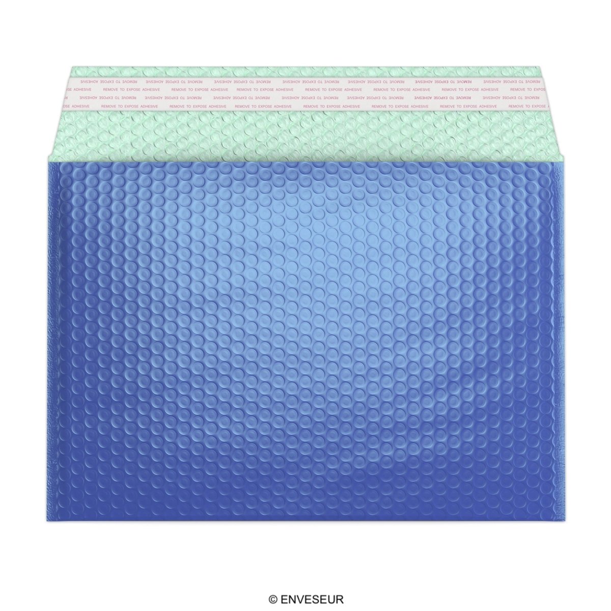 Gloss Metallic Bubble Bags - Blue 235 x 325mm