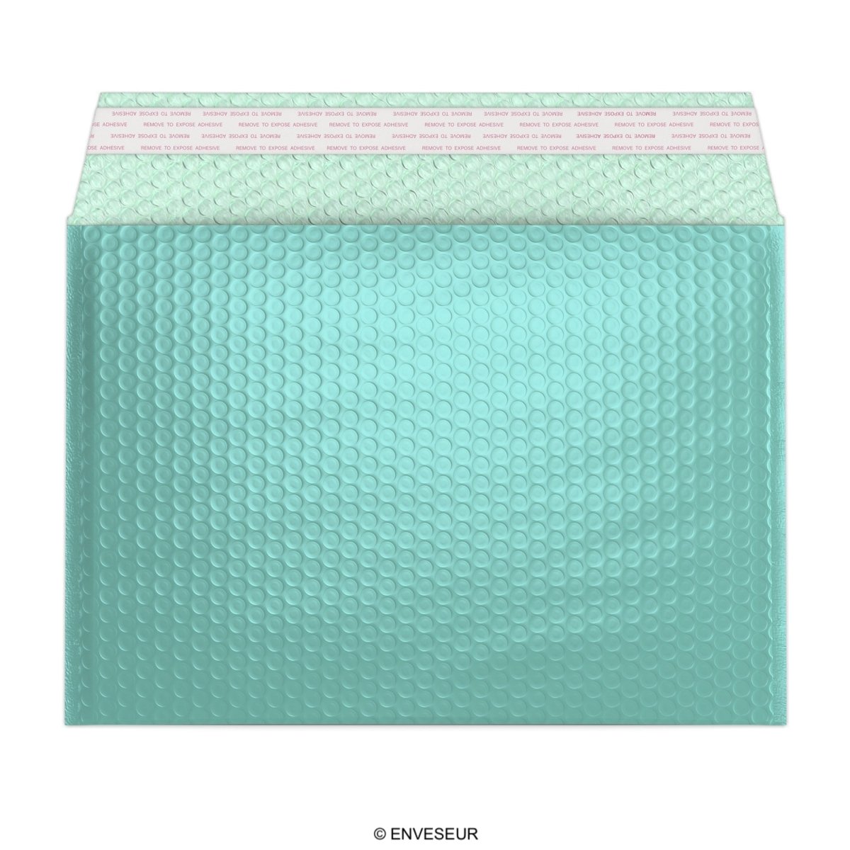 Gloss Metallic Bubble Bags - Ice Blue 235 x 325mm