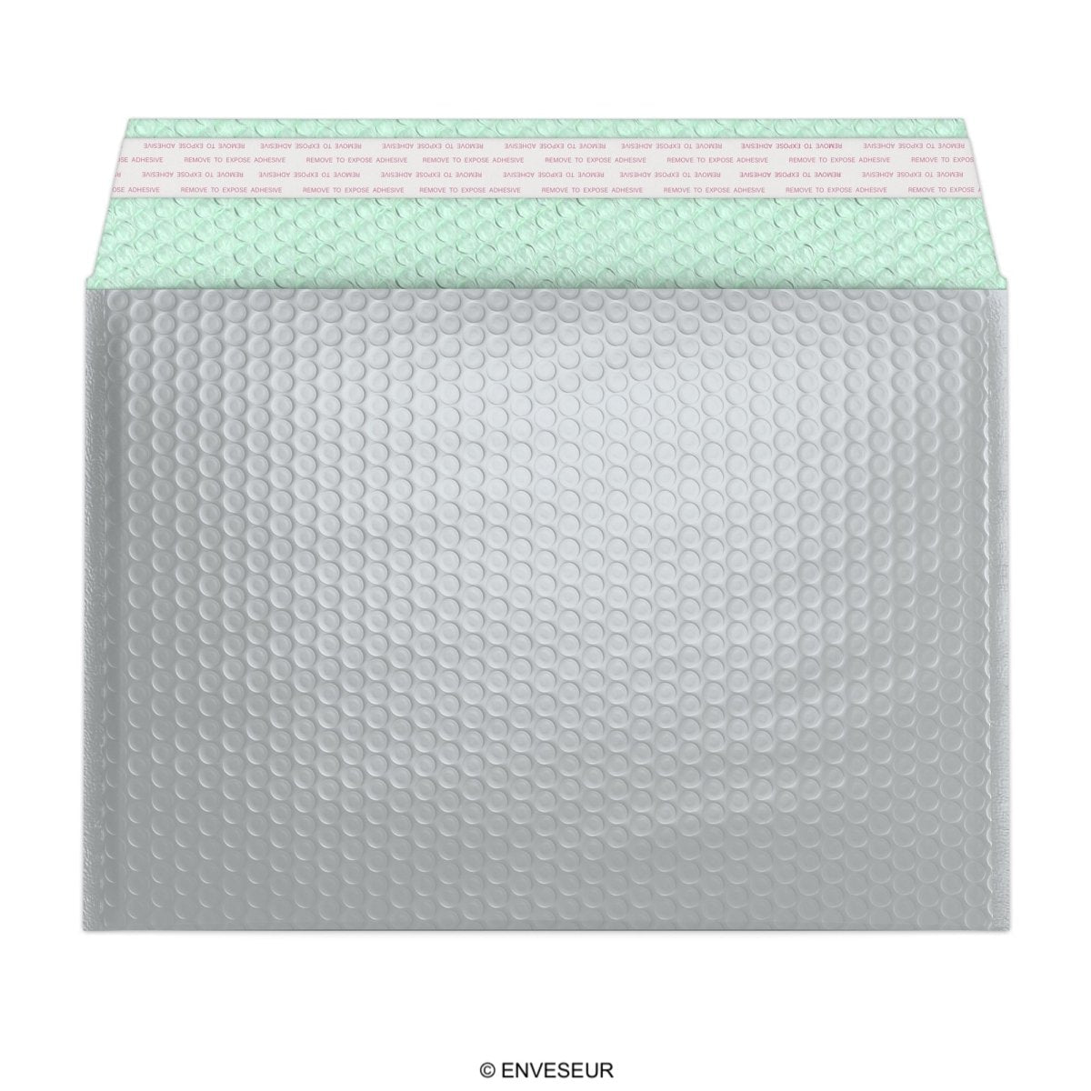 Gloss Metallic Bubble Bags - Silver 235 x 325mm