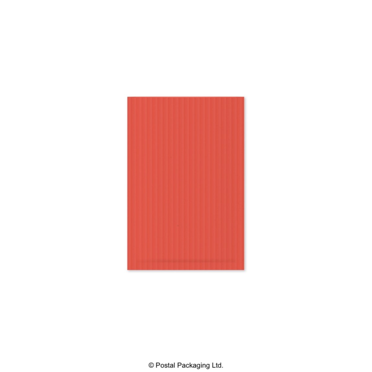 Red Corrugated Paper Bubble Bag Mailers - 165 x 100mm