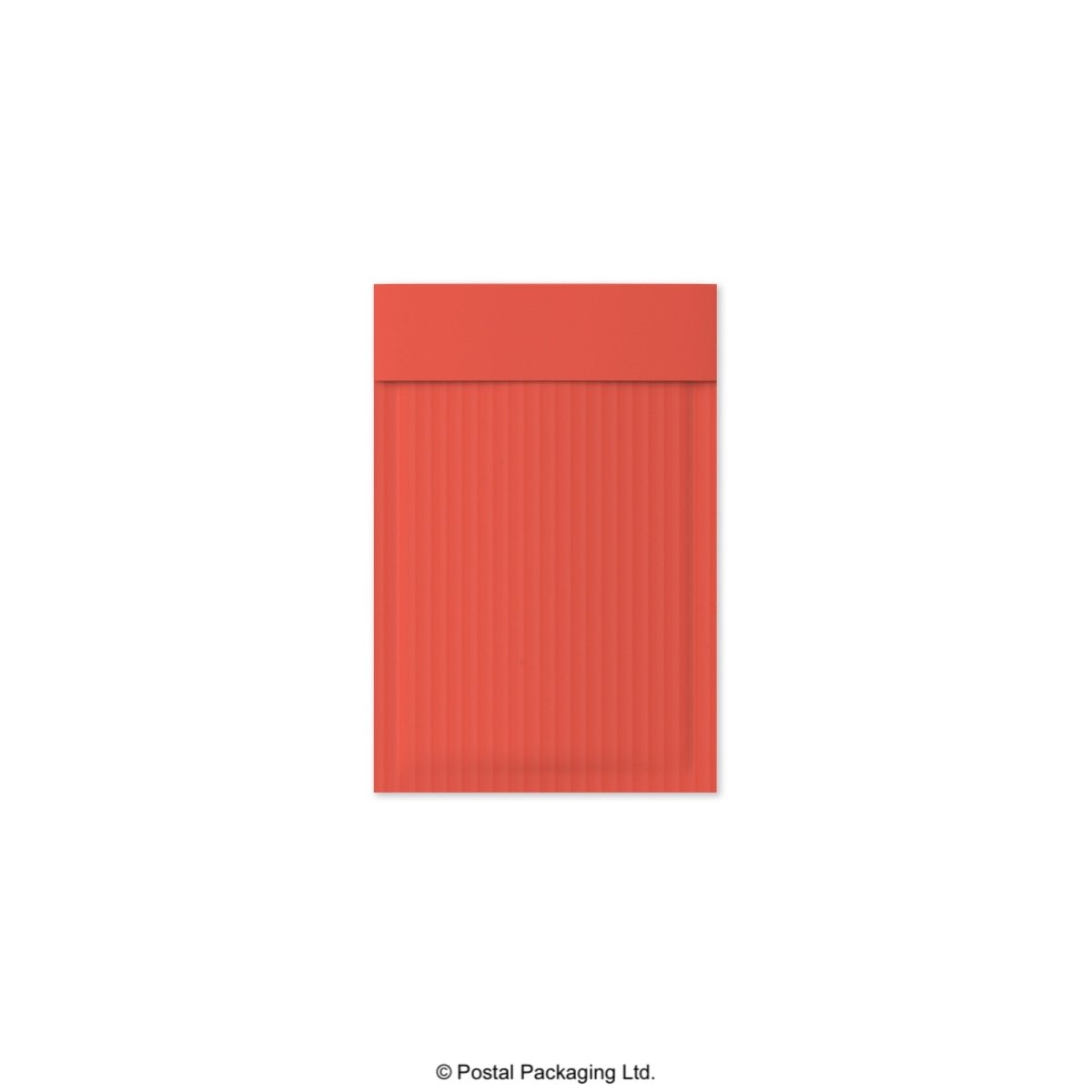 Red Corrugated Paper Bubble Bag Mailers - 165 x 100mm