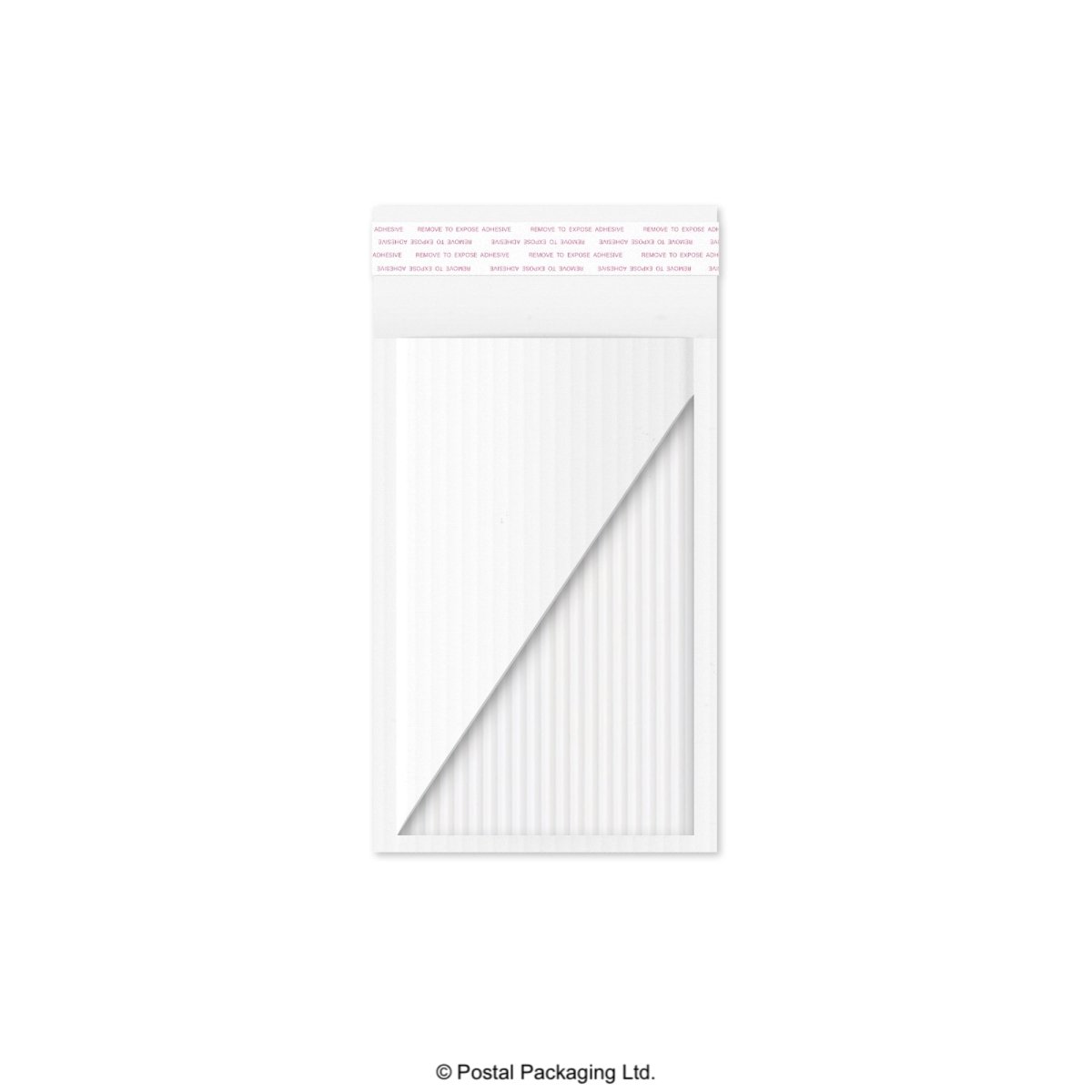 White Corrugated Paper Bubble Bag Mailers - 165 x 100mm