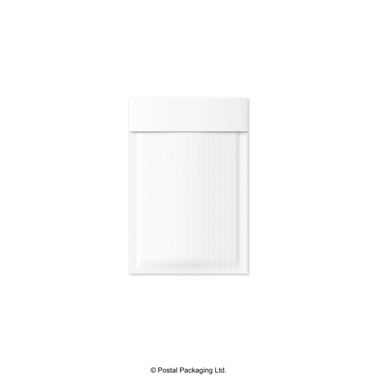 White Corrugated Paper Bubble Bag Mailers - 165 x 100mm