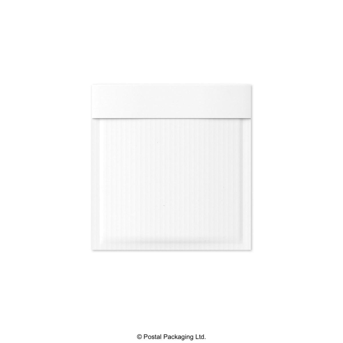 White Corrugated Paper Bubble Bag Mailers - 180 x 165mm