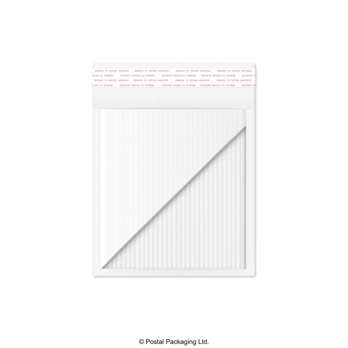 White Corrugated Paper Bubble Bag Mailers - 180 x 165mm