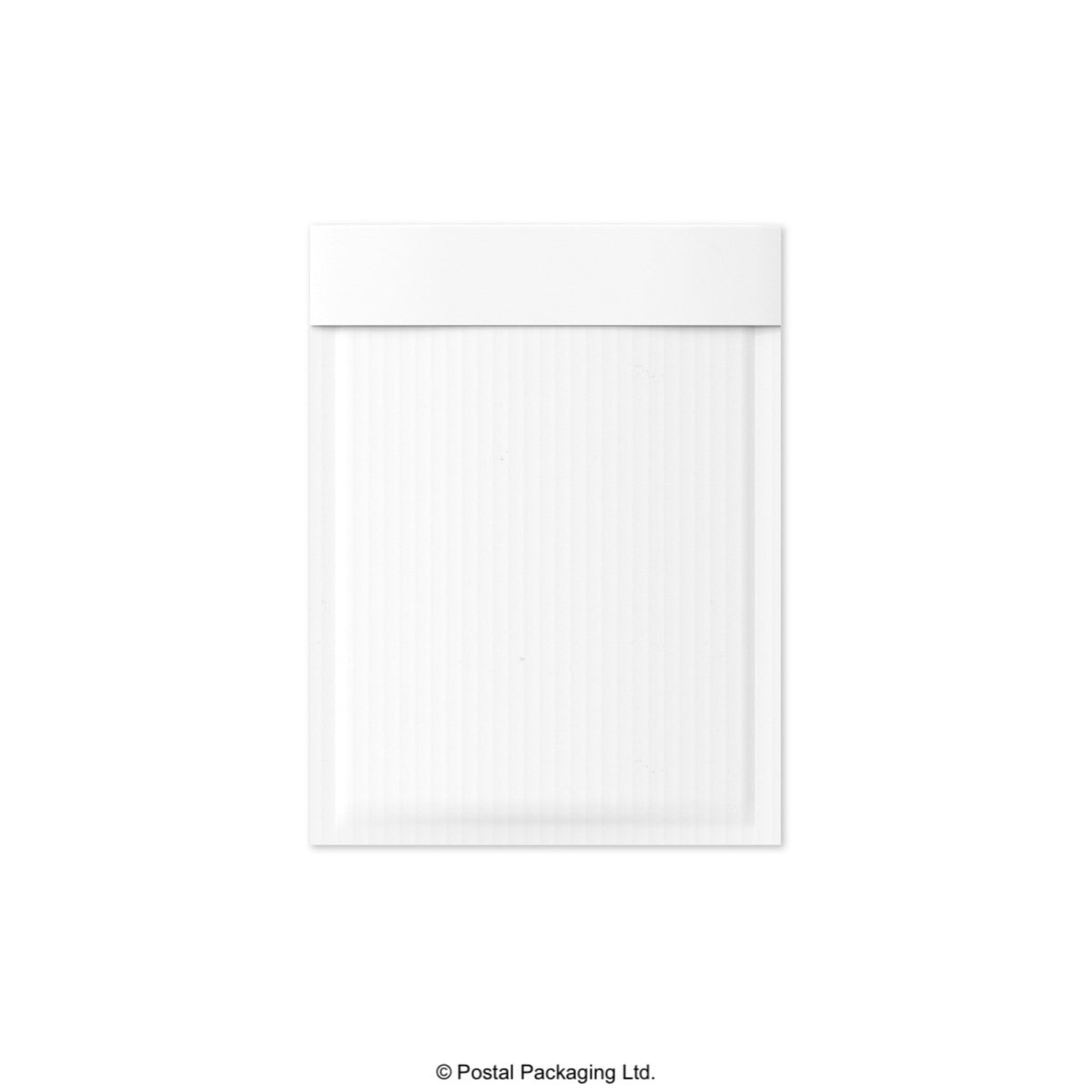 White Corrugated Paper Bubble Bag Mailers - 215 x 150mm