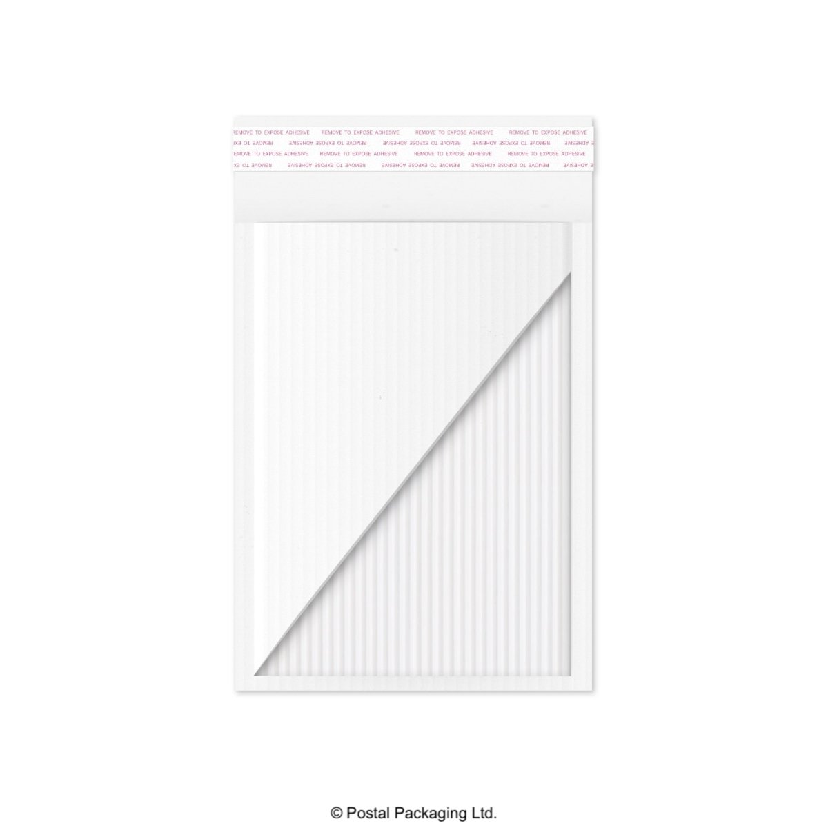 White Corrugated Paper Bubble Bag Mailers - 215 x 150mm