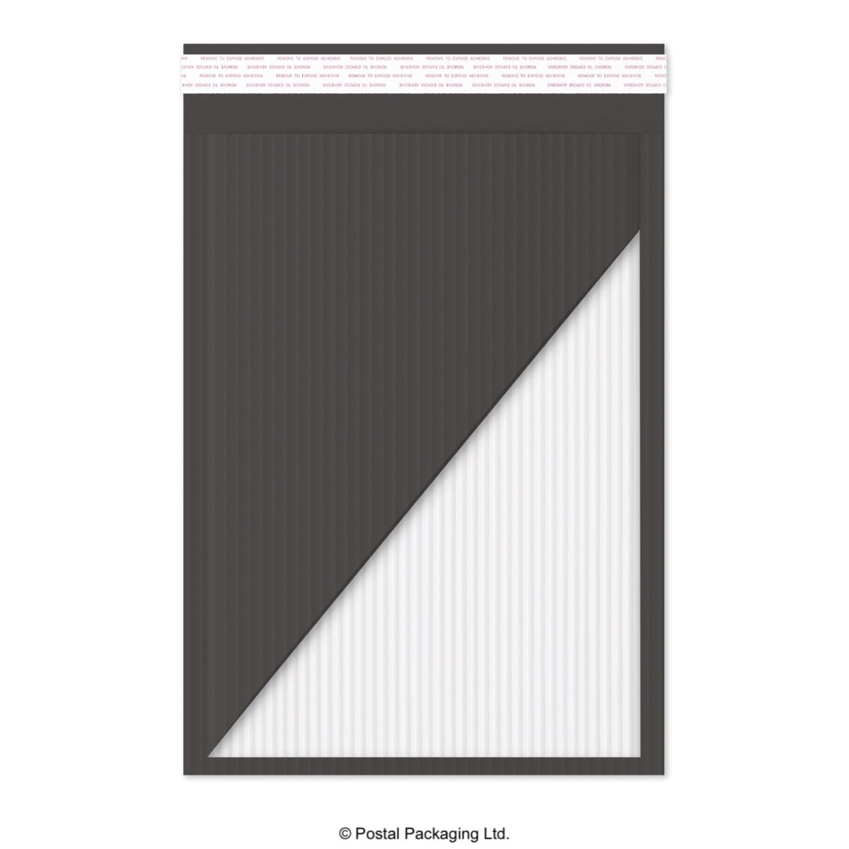 Black Corrugated Paper Bubble Bag Mailers - 340 x 240mm