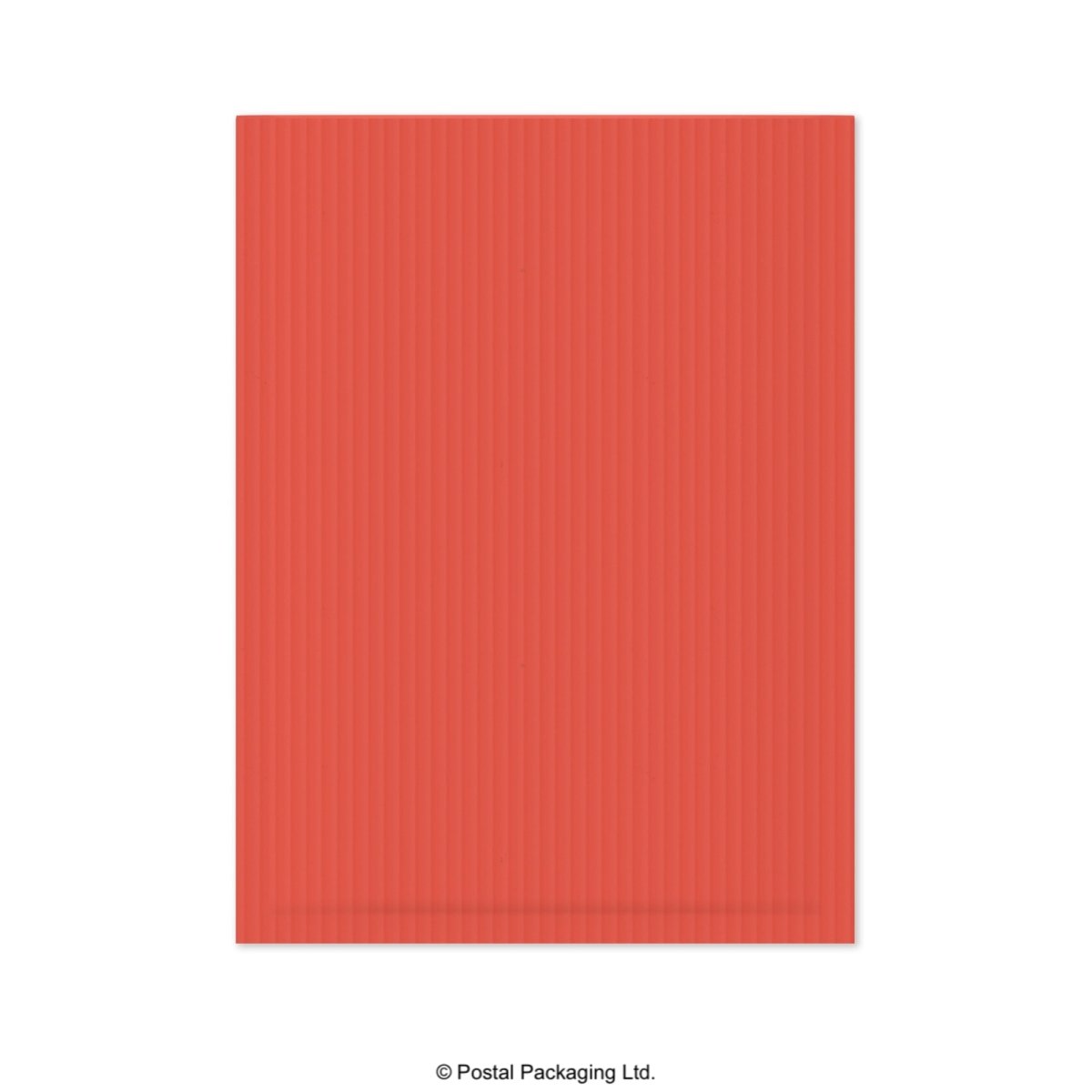 Red Corrugated Paper Bubble Bag Mailers - 265 x 180mm