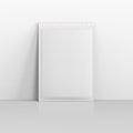FL470350W - White Corrugated Paper Bubble Bag Mailers - Paper Finish Bubble Bag Mailers