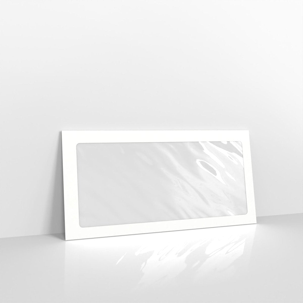 White Coloured Peel and Seal Envelopes - With Window 120gsm DL - 110 x 220mm