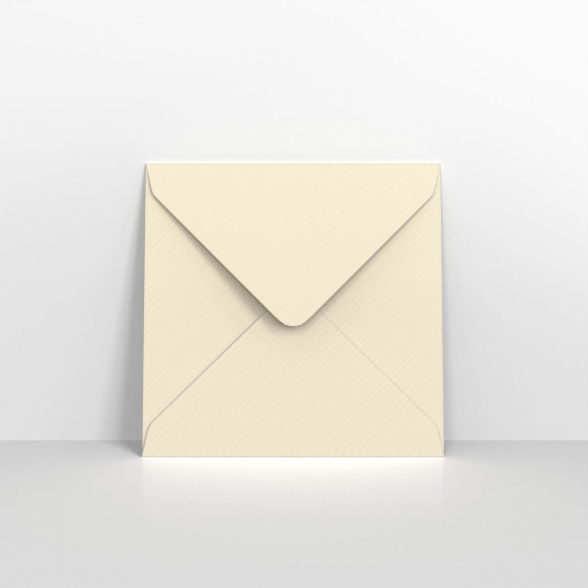 Ivory Coloured Gummed V Flap Envelopes - Square - 155 x 155mm