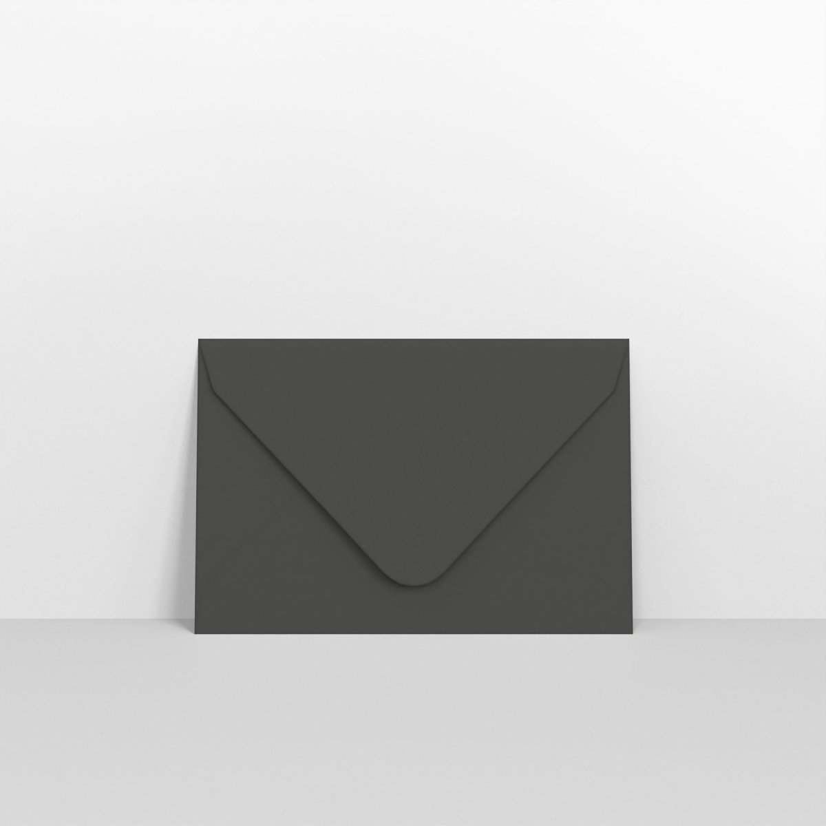 Black Coloured Gummed V Flap Envelopes - 65 x 94mm