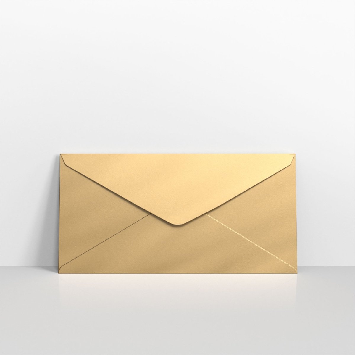 Gold Mirror Finish Envelopes - DL - 110 x 220mm