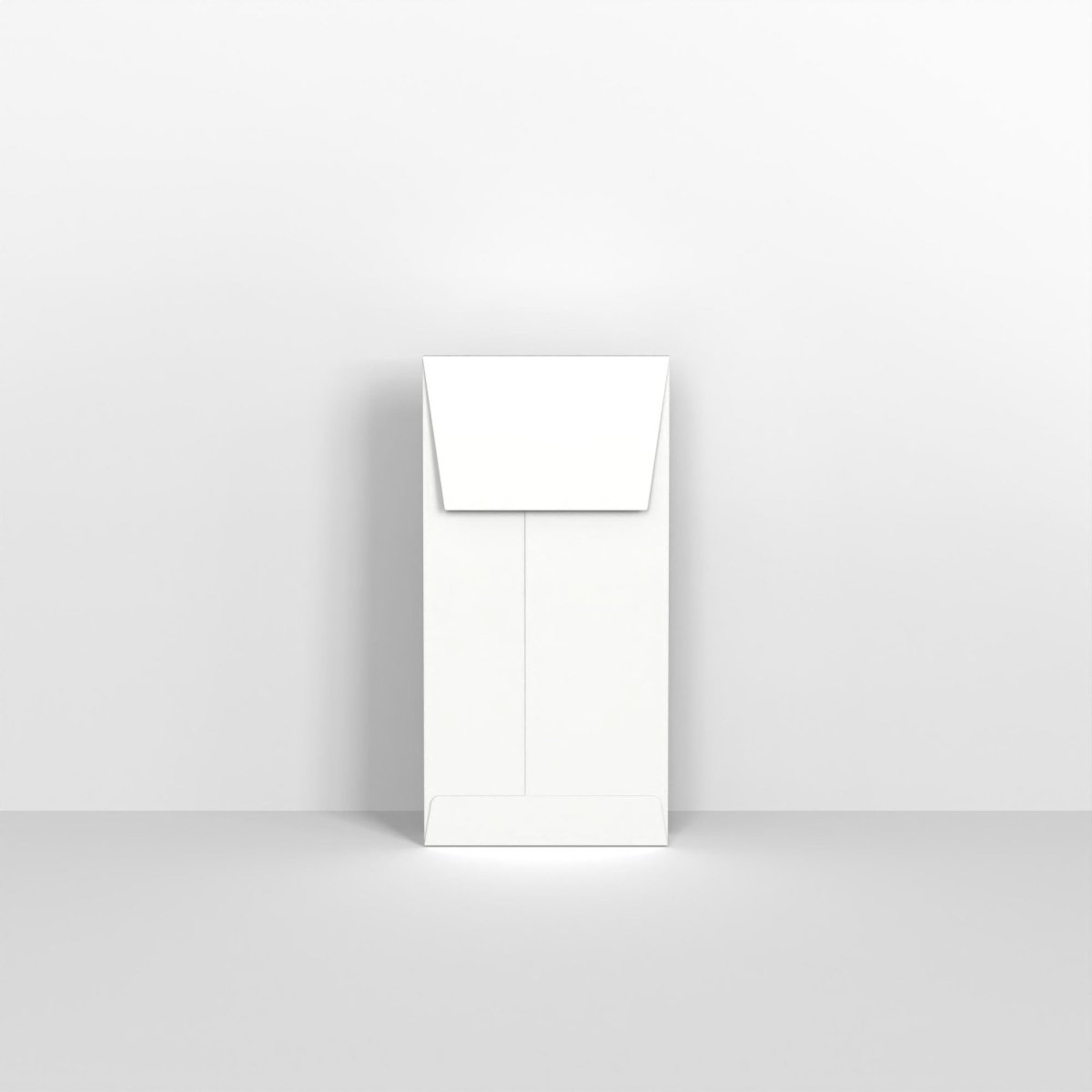 Recycled White Gusset Peel & Seal Envelopes - Without Window DL - 220 x 110mm