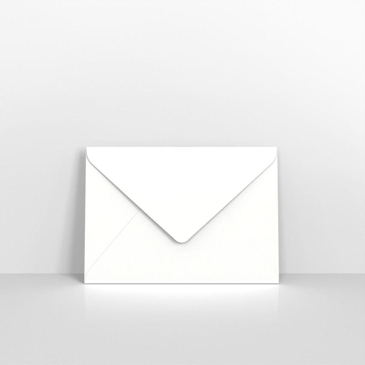 White Coloured Gummed Laid V Flap Envelopes - 125 x 175mm