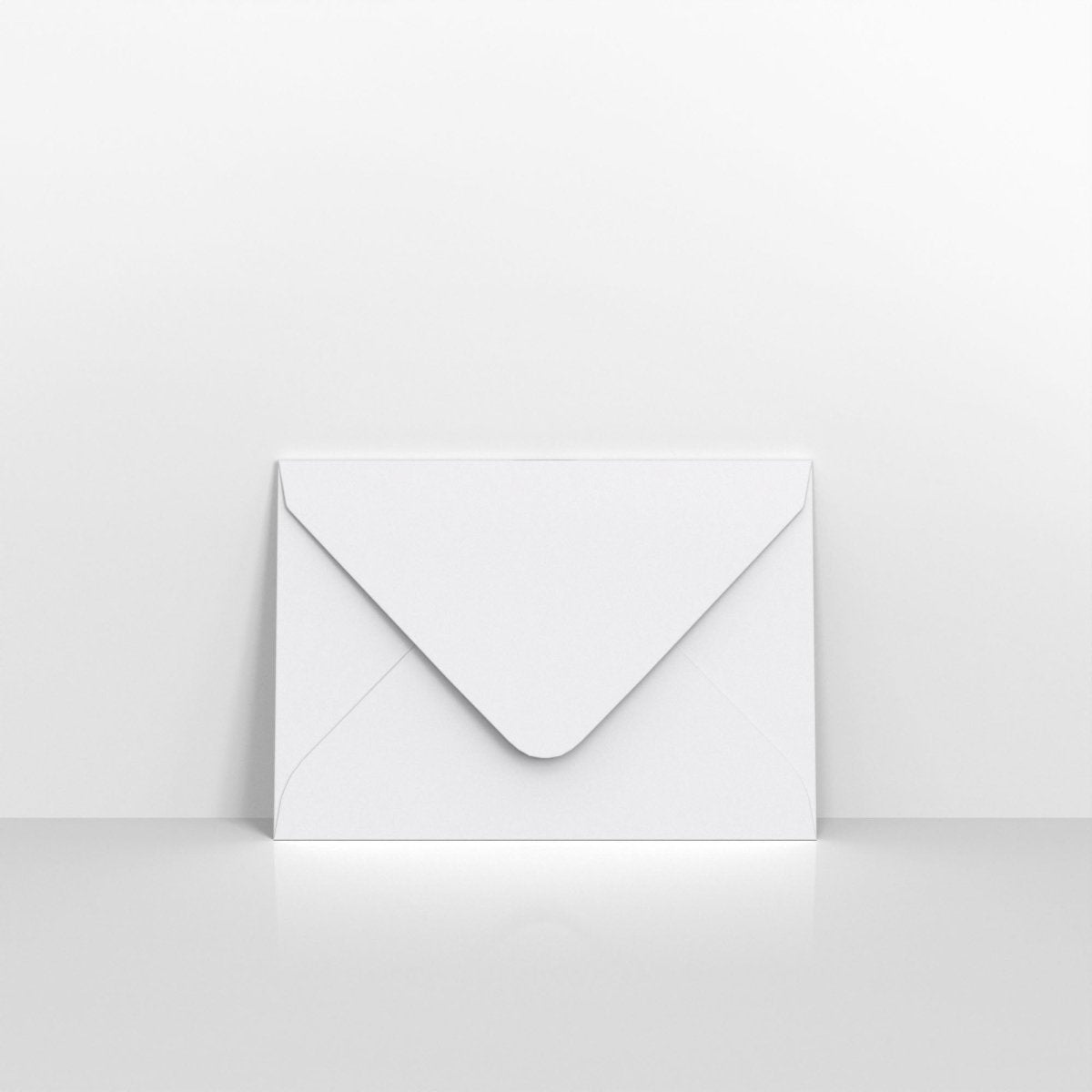 White Coloured Gummed Laid V Flap Envelopes - C7 - 82 x 113mm