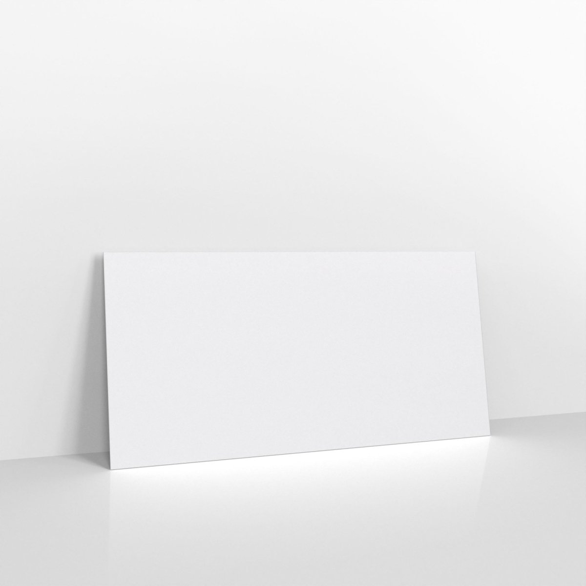 White Coloured Gummed Laid V Flap Envelopes - DL - 110 x 220mm