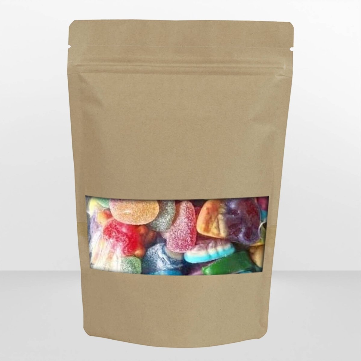 Resealable Food Pouches - Brown 225 x 130mm x 70mm (500ml)