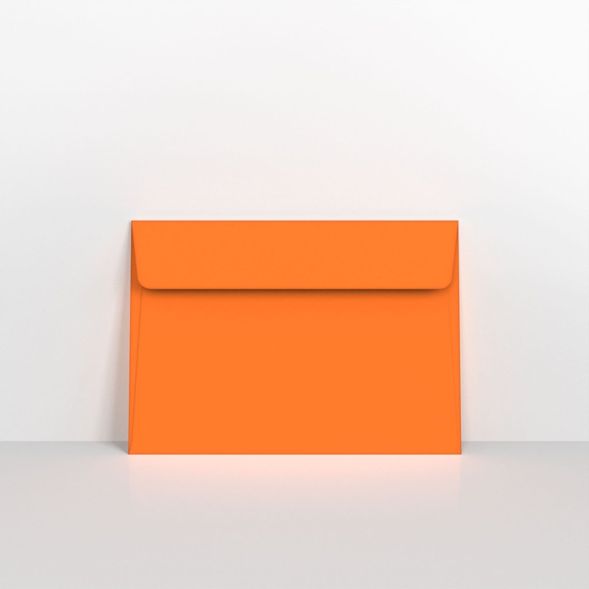 Orange Coloured Peel and Seal Envelopes - Without Window