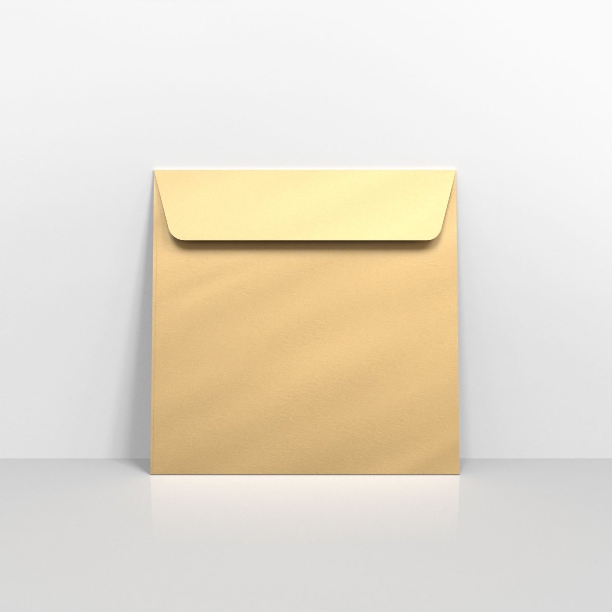 Gold Coloured Peel and Seal Envelopes - Square - 155 x 155mm