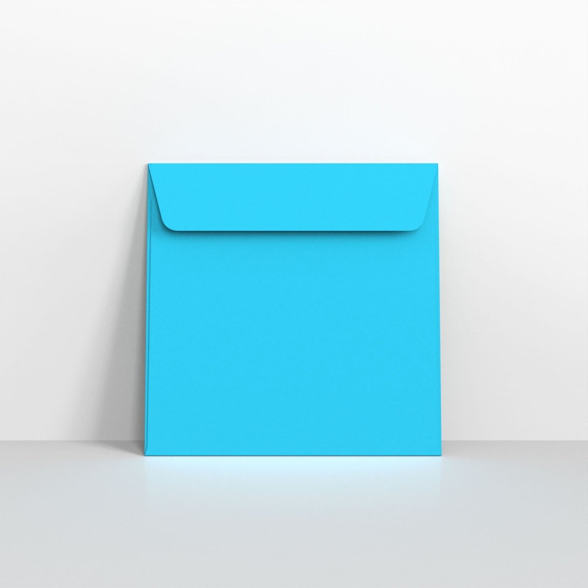 Mid Blue Coloured Peel & Seal Envelopes - Square - 155 x 155mm