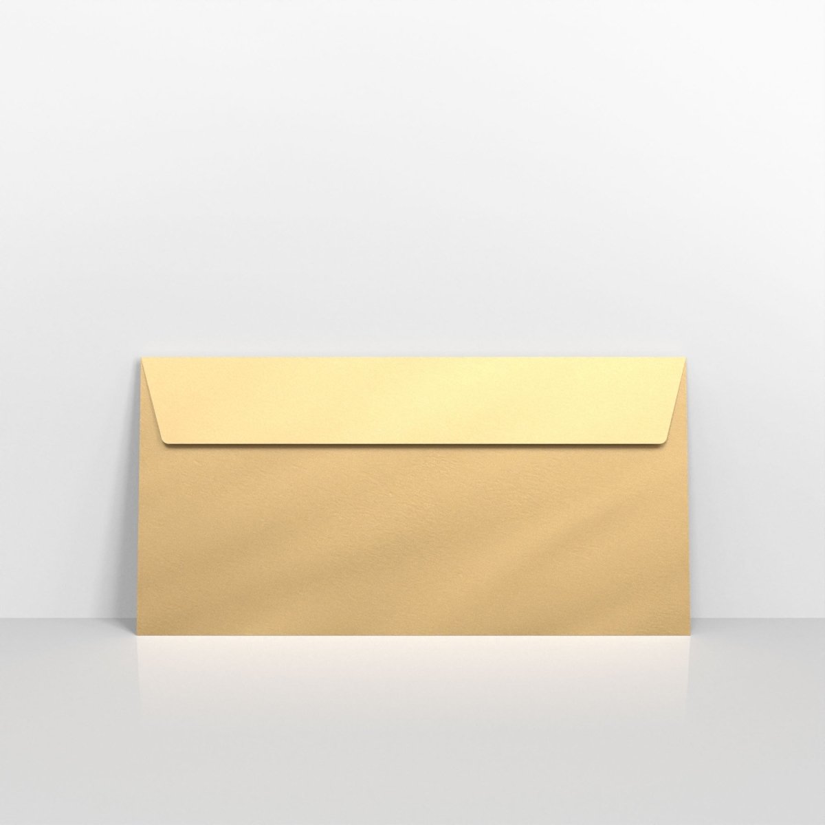 Gold Coloured Peel and Seal Envelopes - DL - 110 x 220mm