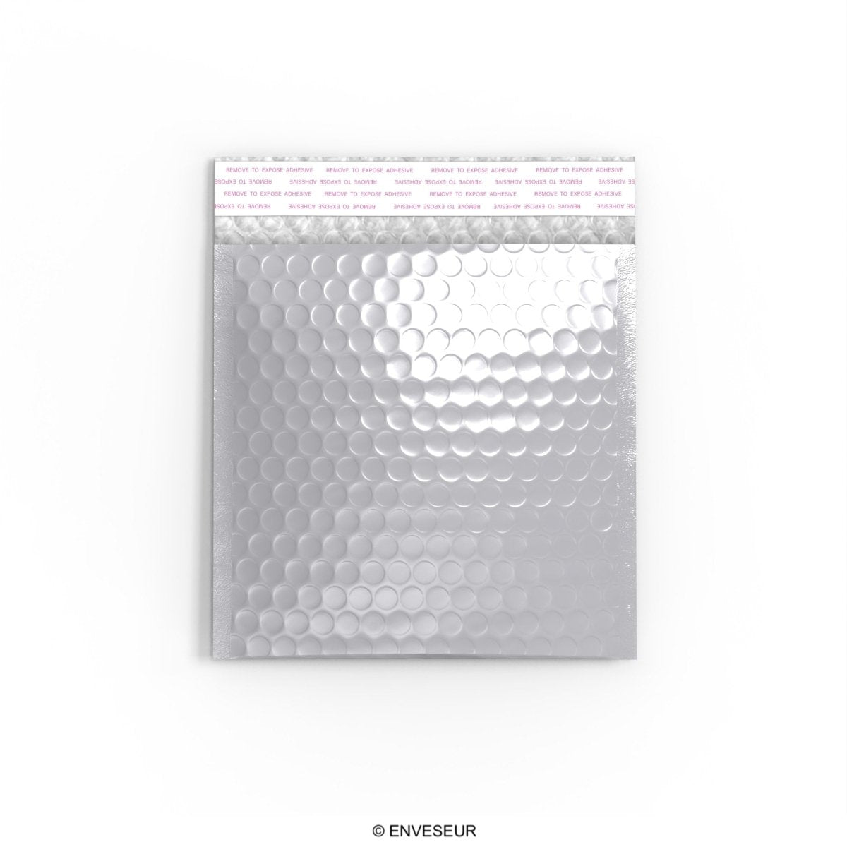 Gloss Metallic Bubble Bags - Silver 165 x 140mm