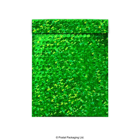 MB250GRH - 031 - Green Holographic Finish Bubble Bag Mailers - Holographic Finish Bubble Bag Mailers