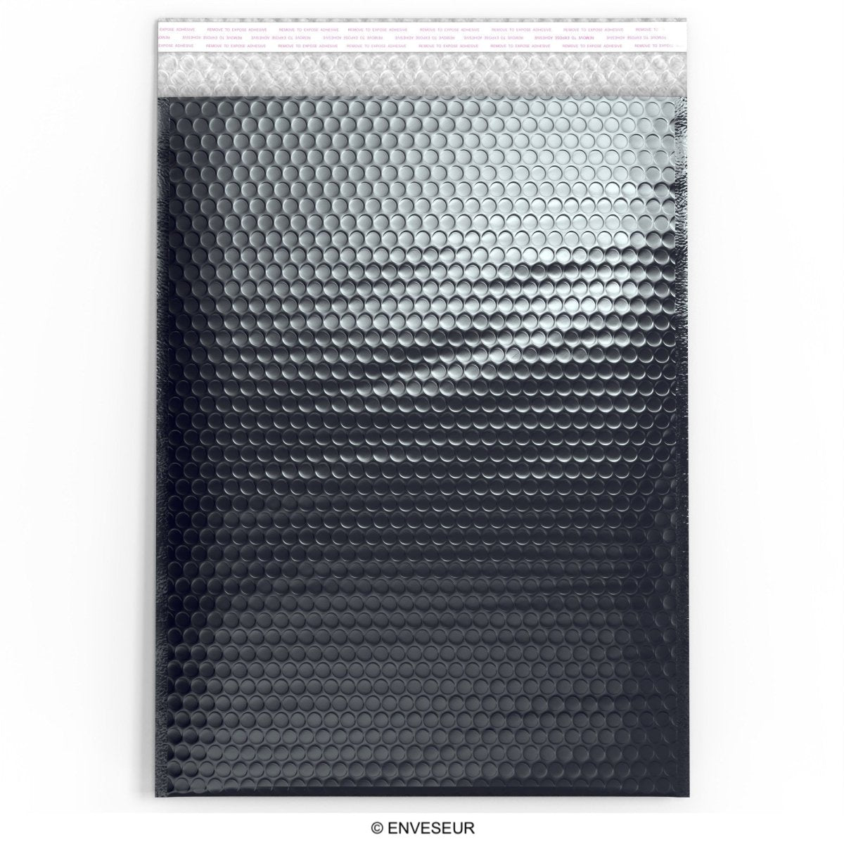 Gloss Metallic Bubble Bags - Black 450 x 320mm