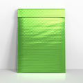 MB450GR - Green Metallic Finish Bubble Bag Mailers - Metallic Finish Bubble Bag Mailers