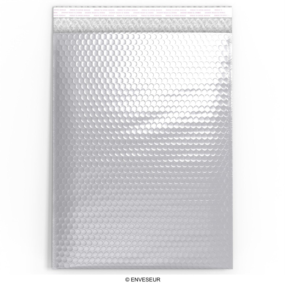 Gloss Metallic Bubble Bags - Silver 450 x 320mm