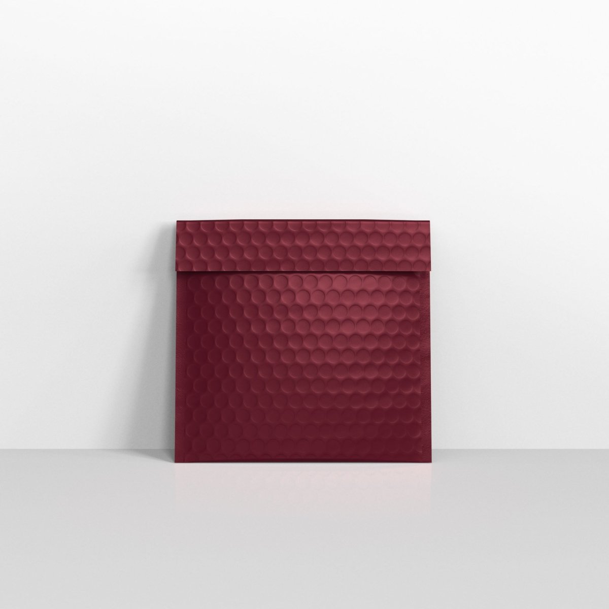Burgundy Matt Finish Bubble Bag Mailers - Square - 165 x 165mm
