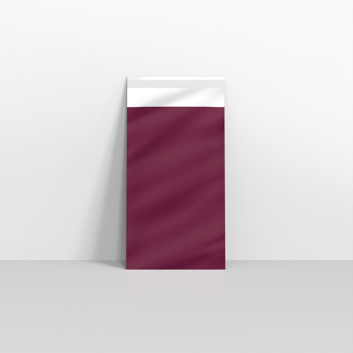 Burgundy Matt Finish Foil Envelopes - DL - 220 x 110mm