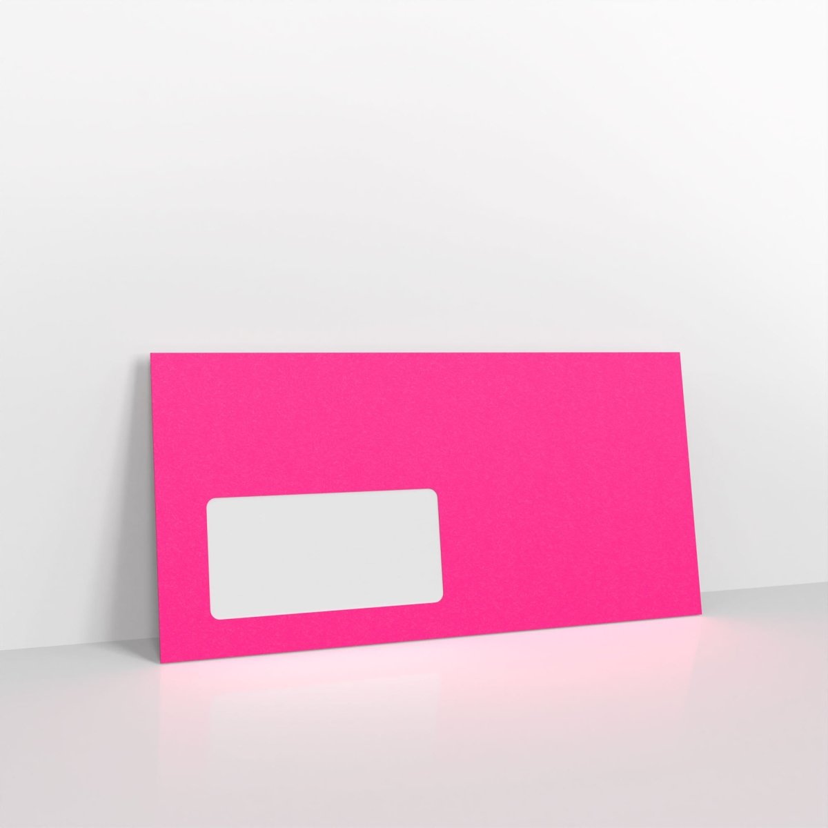 Neon Pink Envelopes - With Window 110 x 220mm