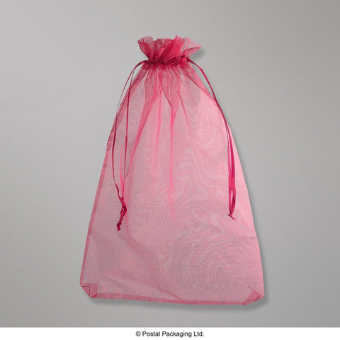 OB300200BUR - Burgundy Organza Bag - Organza Bag
