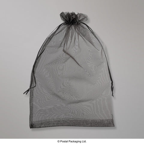 OB400300B - Black Organza Bag - Organza Bag